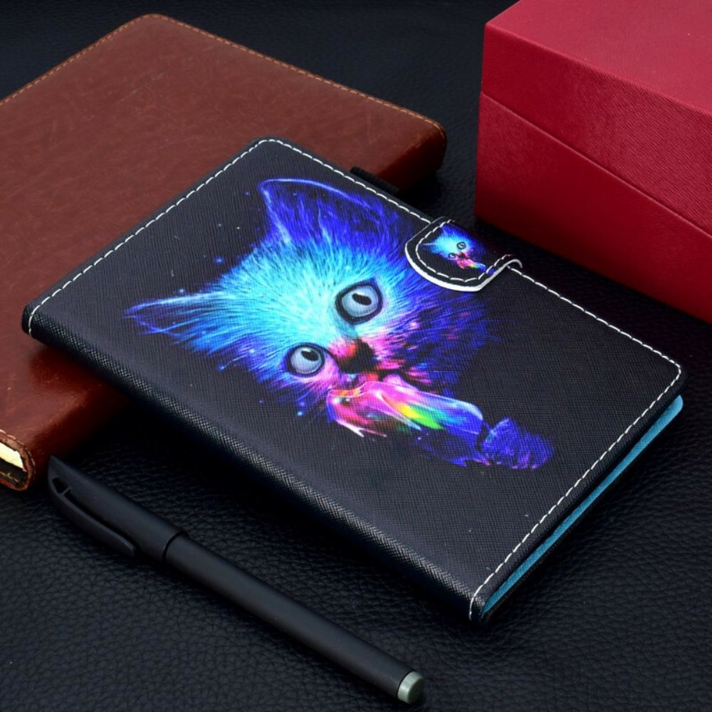 Flip Case voor Samsung Galaxy Tab A 10.1 (2019) Psycho Kat