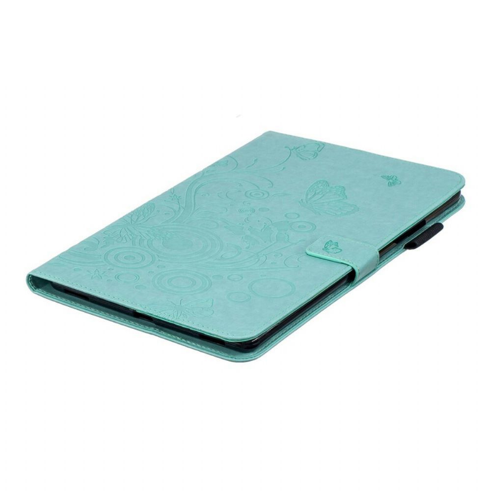 Flip Case voor Samsung Galaxy Tab A 10.1 (2019) Vlinders En Bloemen