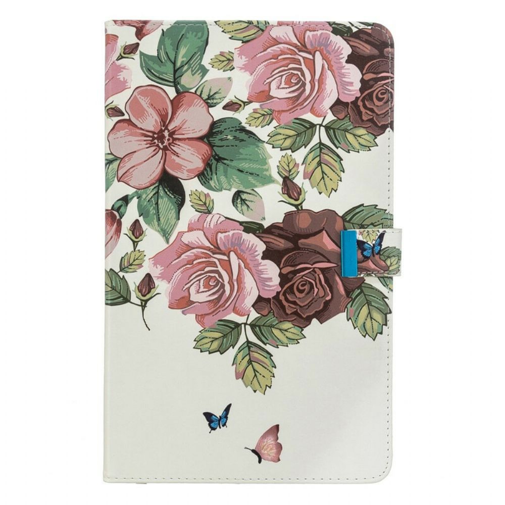 Folio-hoesje voor Samsung Galaxy Tab A 10.1 (2019) Alleen Bloemen