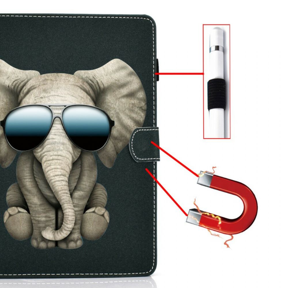 Folio-hoesje voor Samsung Galaxy Tab A 10.1 (2019) Olifant Incognito