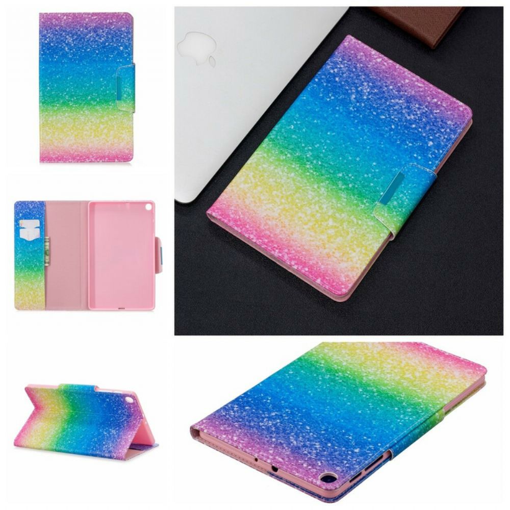 Folio-hoesje voor Samsung Galaxy Tab A 10.1 (2019) Pailletten Ontwerp Sluiting