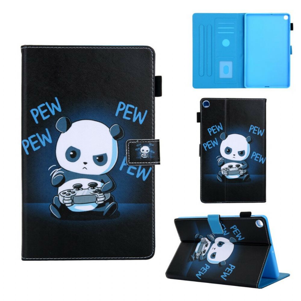 Folio-hoesje voor Samsung Galaxy Tab A 10.1 (2019) Panda-gamer