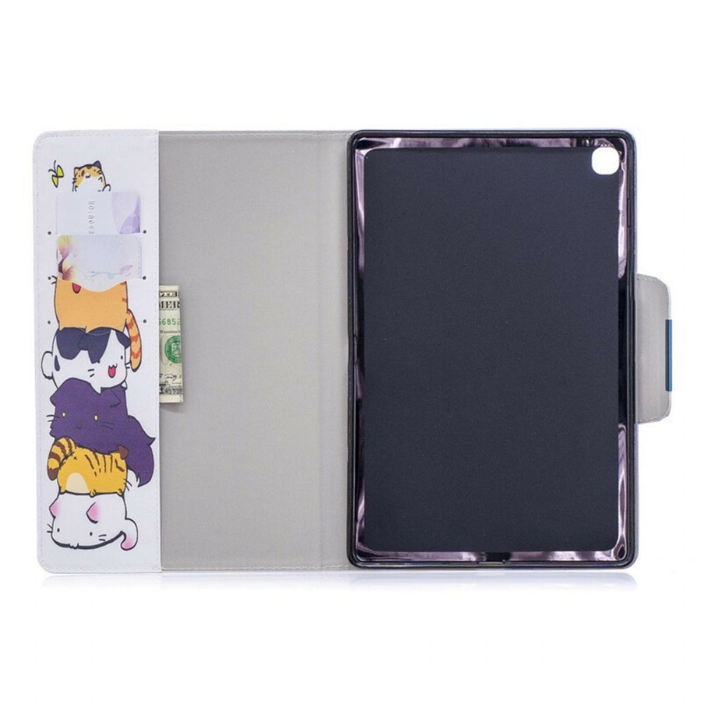 Folio-hoesje voor Samsung Galaxy Tab A 10.1 (2019) Stapel Katten