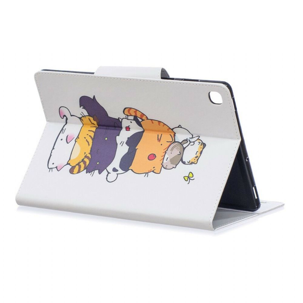 Folio-hoesje voor Samsung Galaxy Tab A 10.1 (2019) Stapel Katten