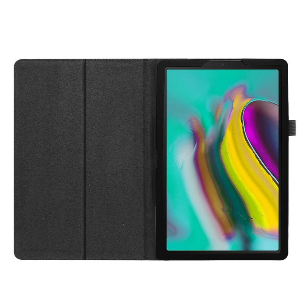 Leren Hoesje voor Samsung Galaxy Tab A 10.1 (2019) 2 Litchi Kunstleer Luiken