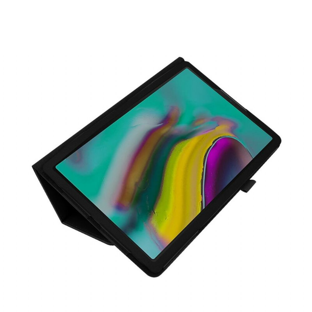 Leren Hoesje voor Samsung Galaxy Tab A 10.1 (2019) 2 Litchi Kunstleer Luiken