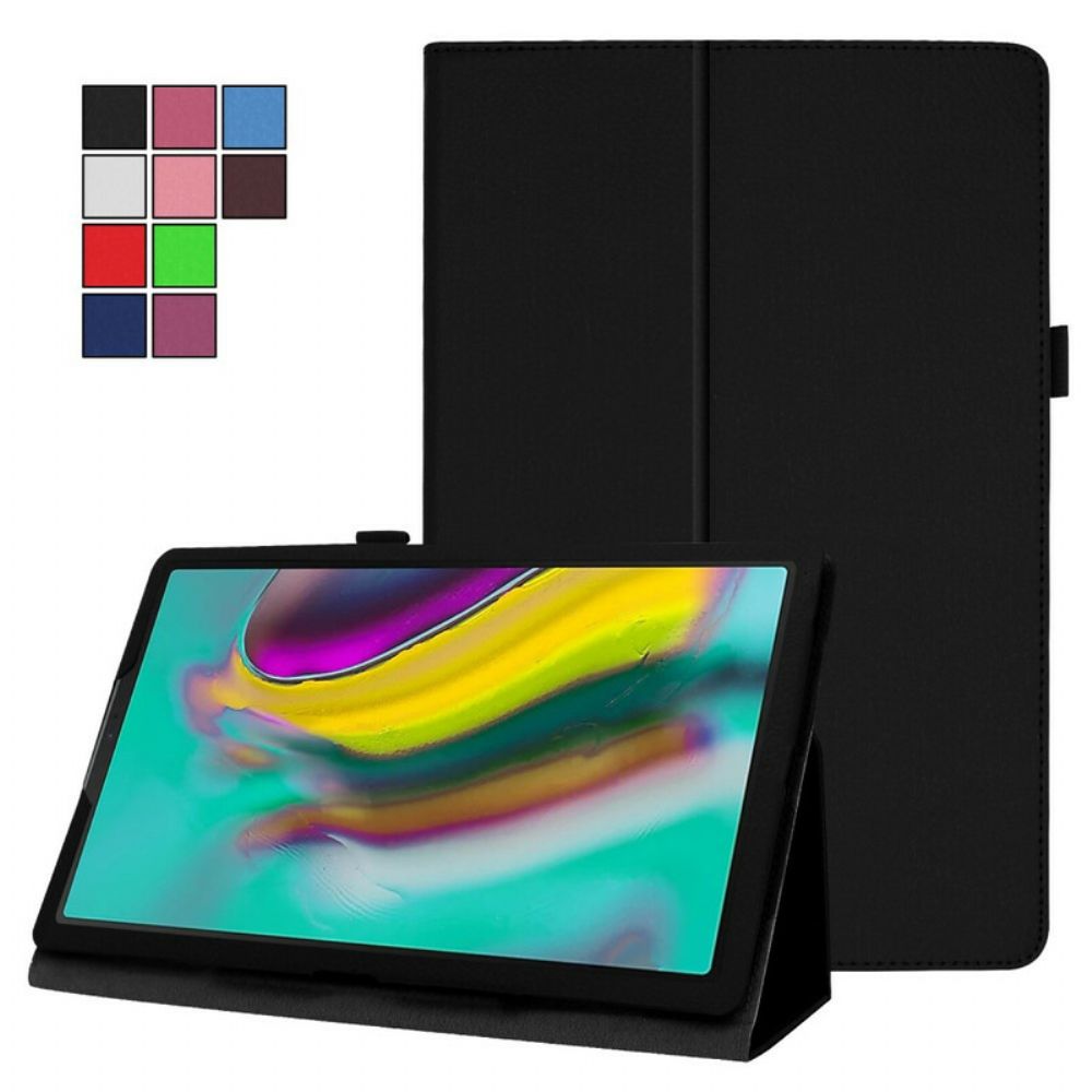 Leren Hoesje voor Samsung Galaxy Tab A 10.1 (2019) 2 Litchi Kunstleer Luiken