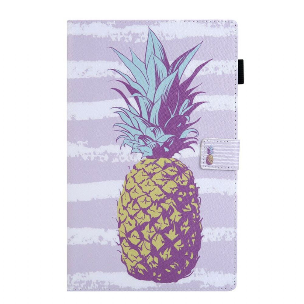 Leren Hoesje voor Samsung Galaxy Tab A 10.1 (2019) Ananas Ontwerp