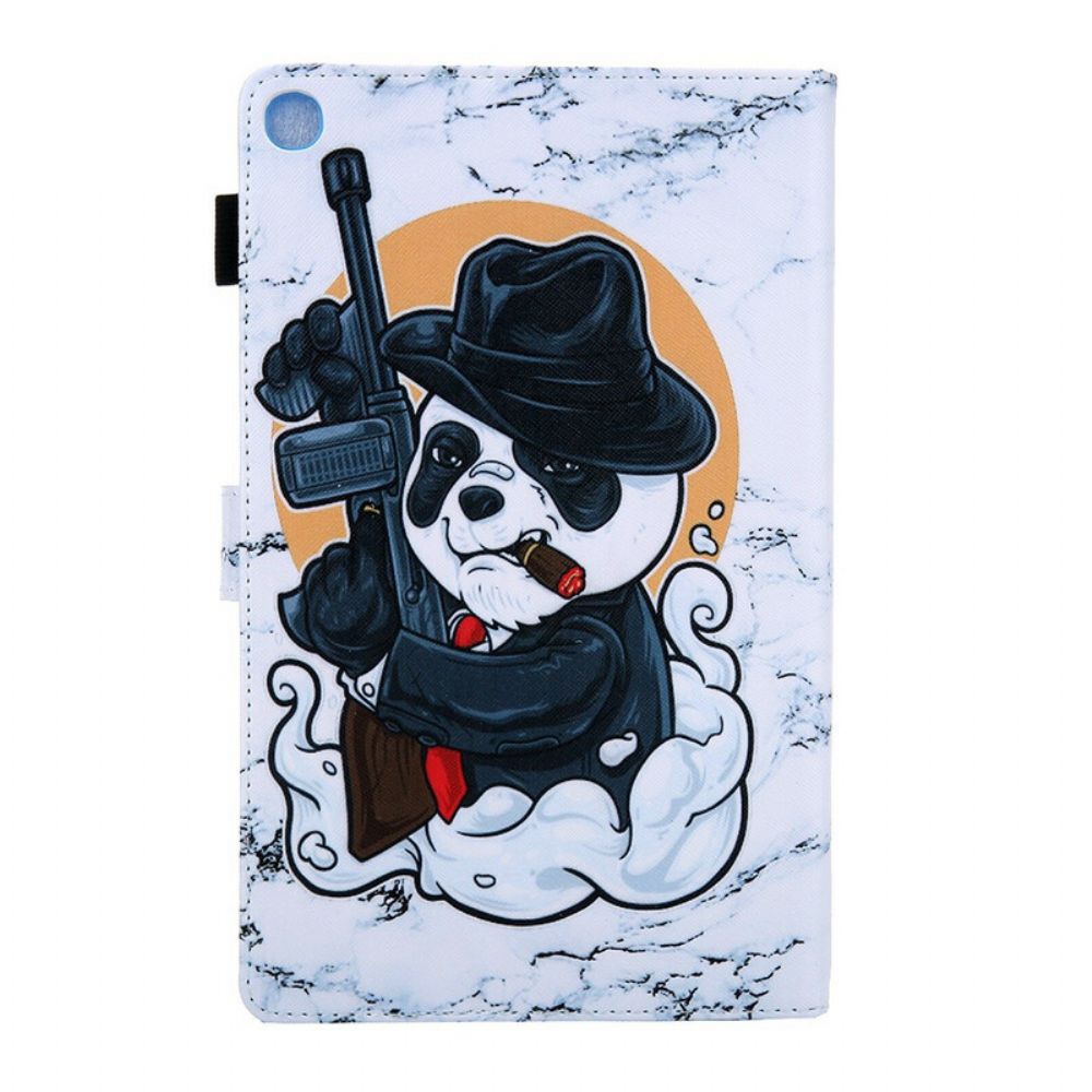 Leren Hoesje voor Samsung Galaxy Tab A 10.1 (2019) Gangsta Hond