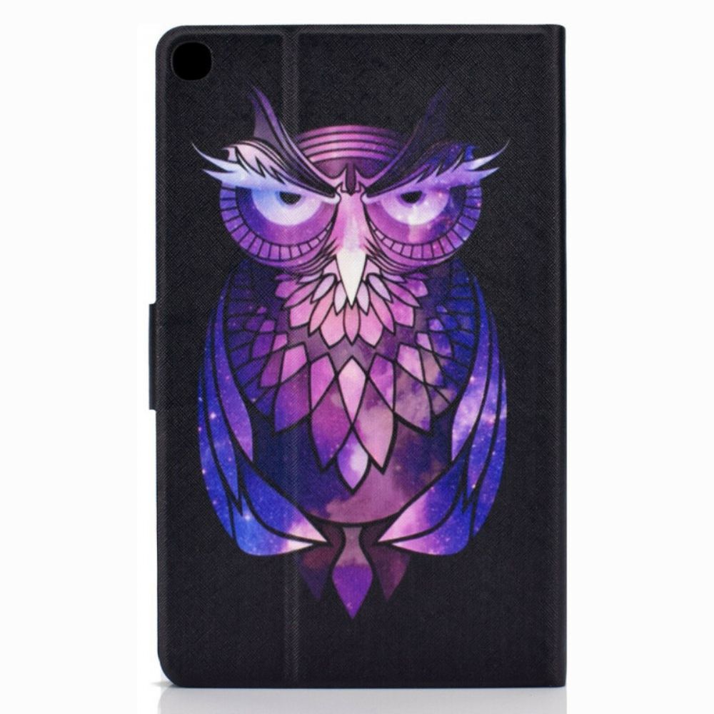 Leren Hoesje voor Samsung Galaxy Tab A 10.1 (2019) Onaangename Uil