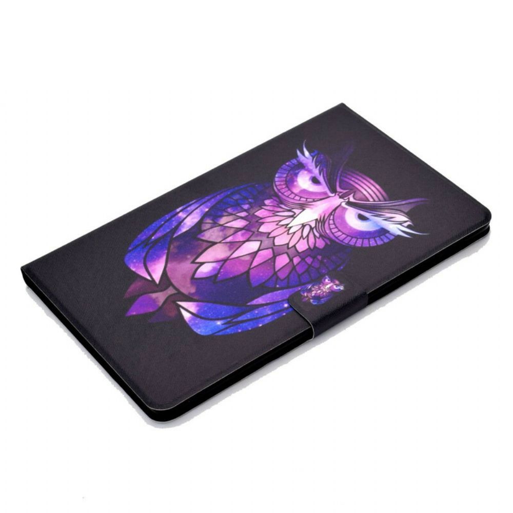 Leren Hoesje voor Samsung Galaxy Tab A 10.1 (2019) Onaangename Uil