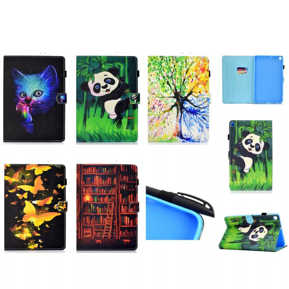 Leren Hoesje voor Samsung Galaxy Tab A 10.1 (2019) Panda