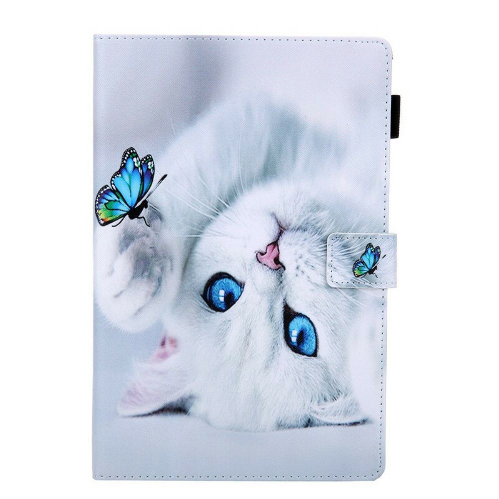 Leren Hoesje voor Samsung Galaxy Tab A 10.1 (2019) Vlinders Serie