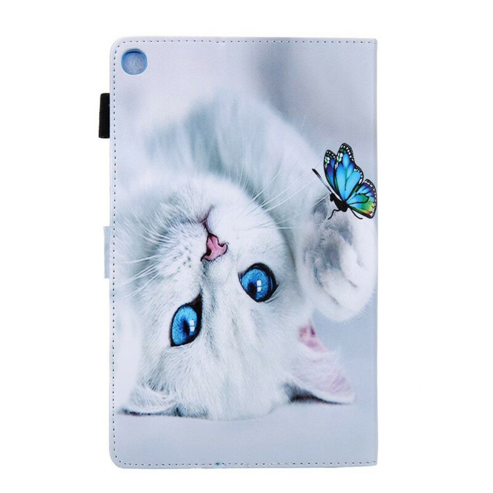 Leren Hoesje voor Samsung Galaxy Tab A 10.1 (2019) Vlinders Serie