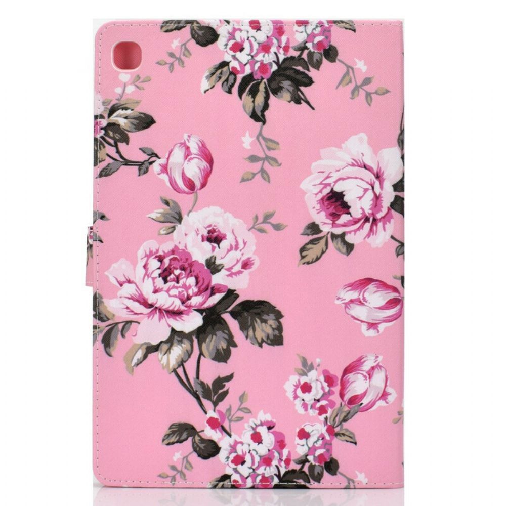 Leren Hoesje voor Samsung Galaxy Tab A 10.1 (2019) Vrijheidsbloemen