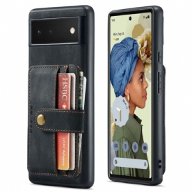 Hoesje voor Google Pixel 7 Portemonnee Leren Jeehood Rfid Afneembare Portemonnee