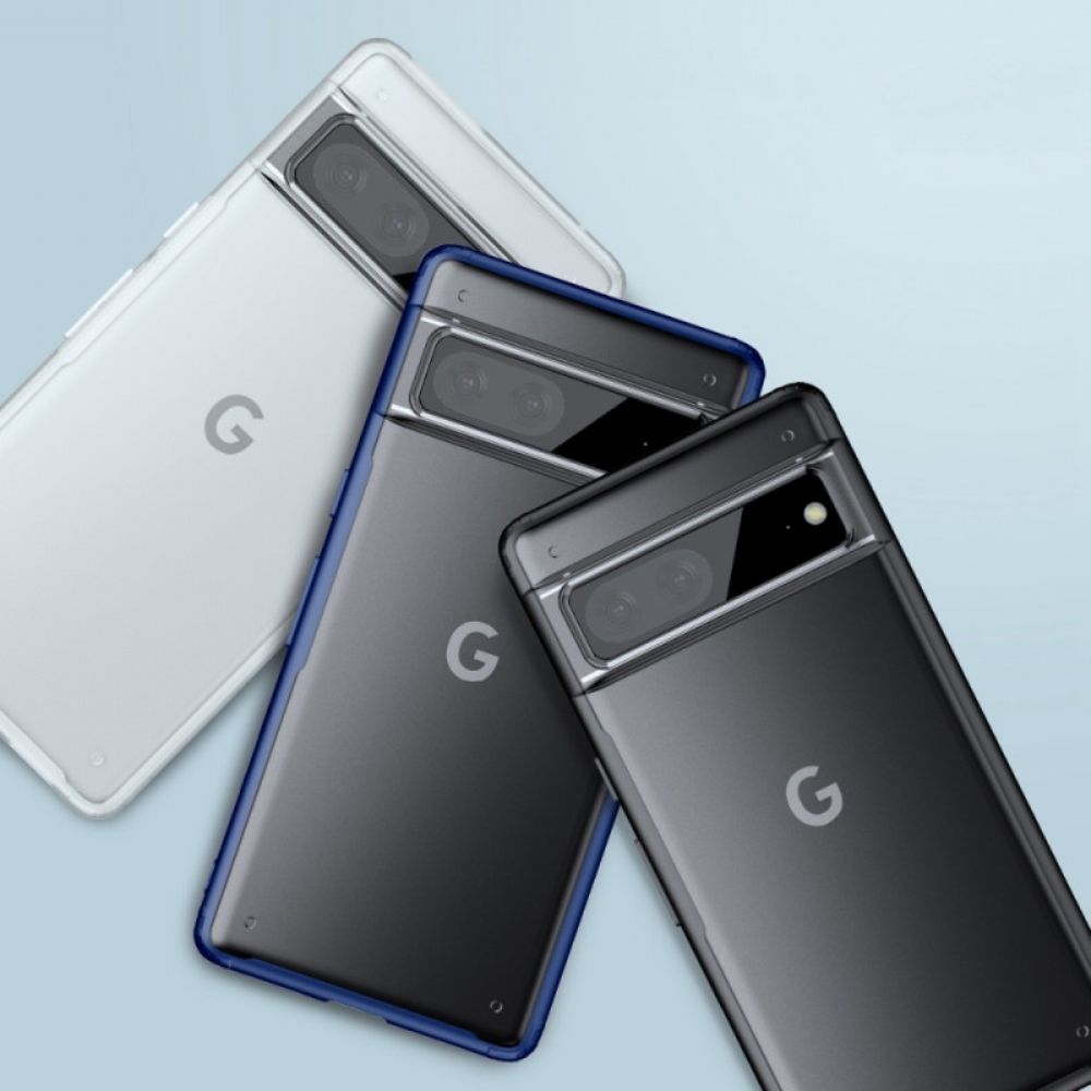 Telefoonhoesje voor Google Pixel 7 Doorschijnende Gekleurde Randen