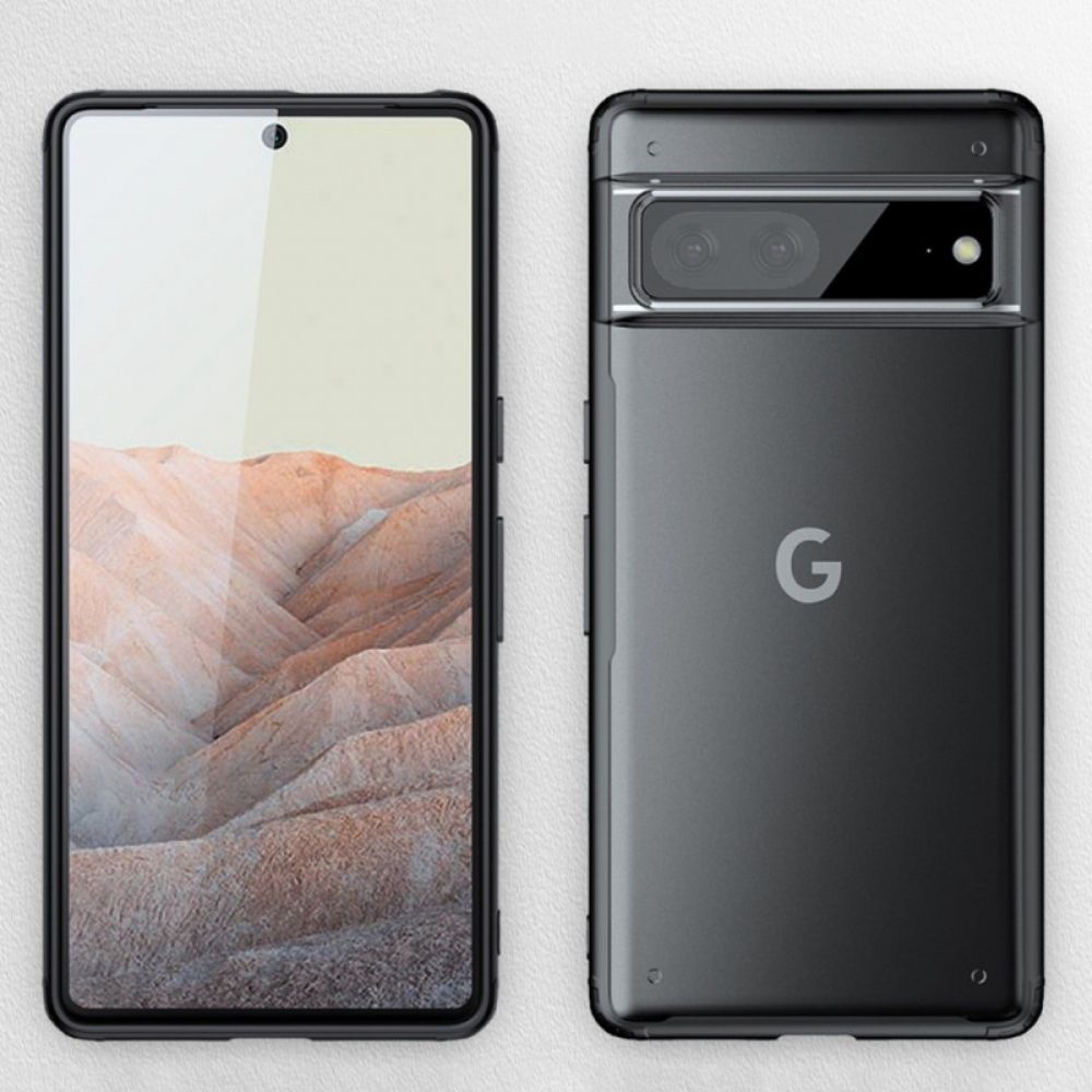 Telefoonhoesje voor Google Pixel 7 Doorschijnende Gekleurde Randen