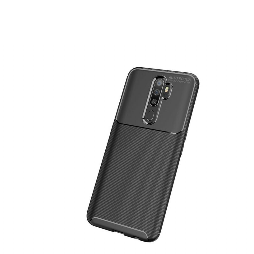 Hoesje voor Oppo A9 2020 / A5 2020 Koolstofvezelslang