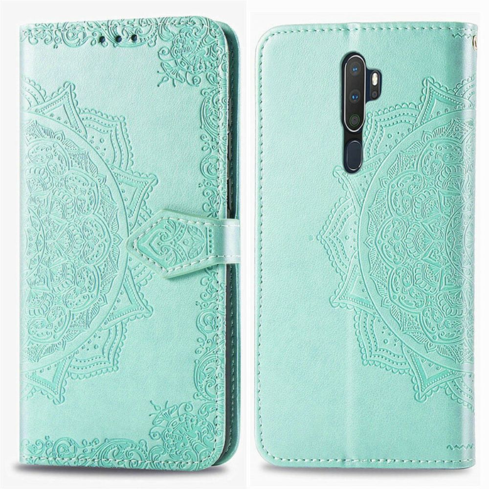 Leren Hoesje voor Oppo A9 2020 / A5 2020 Mandala Van Middelbare Leeftijd