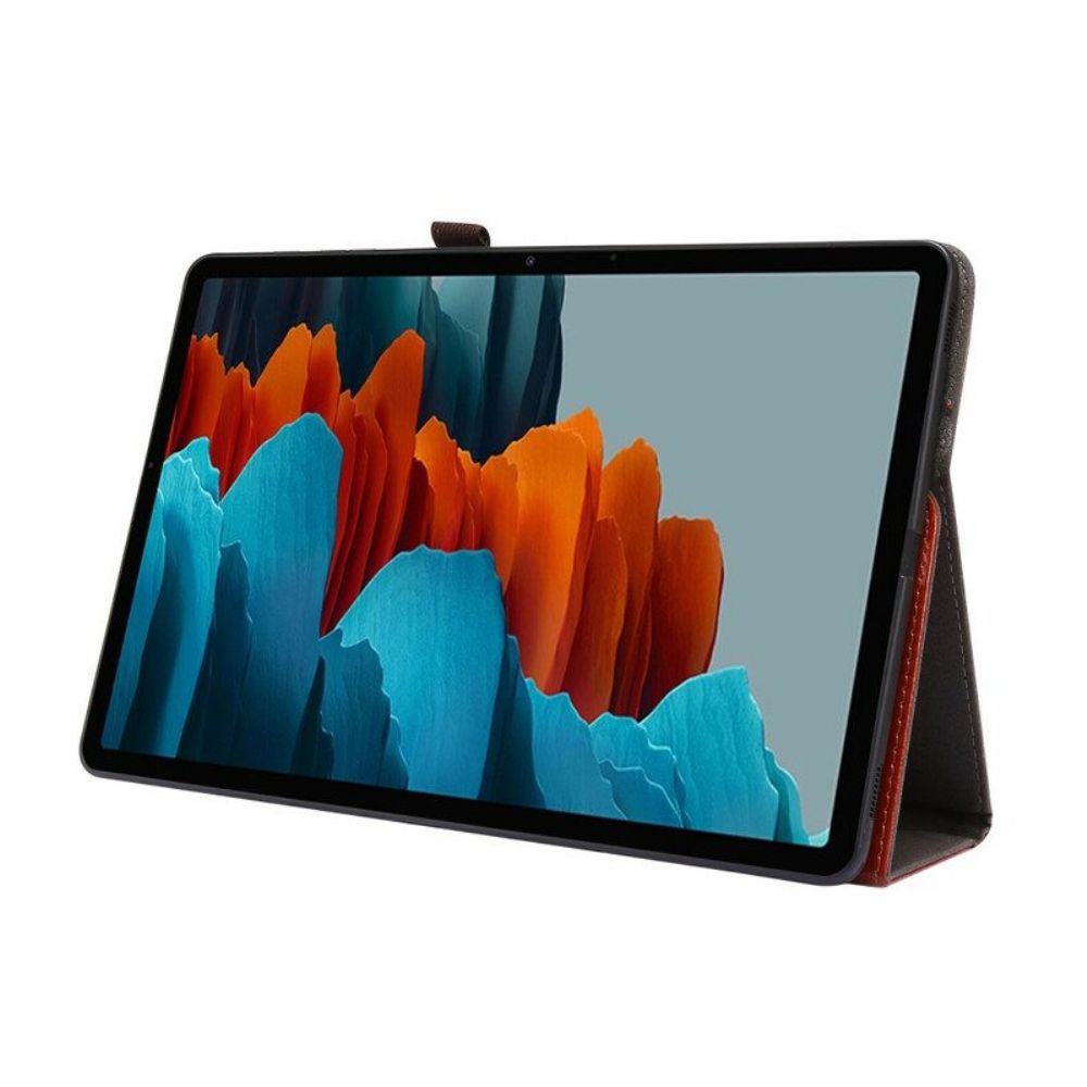 Cover voor Samsung Galaxy Tab S8 Plus / Tab S7 Plus 2 Kunstlederen Luiken