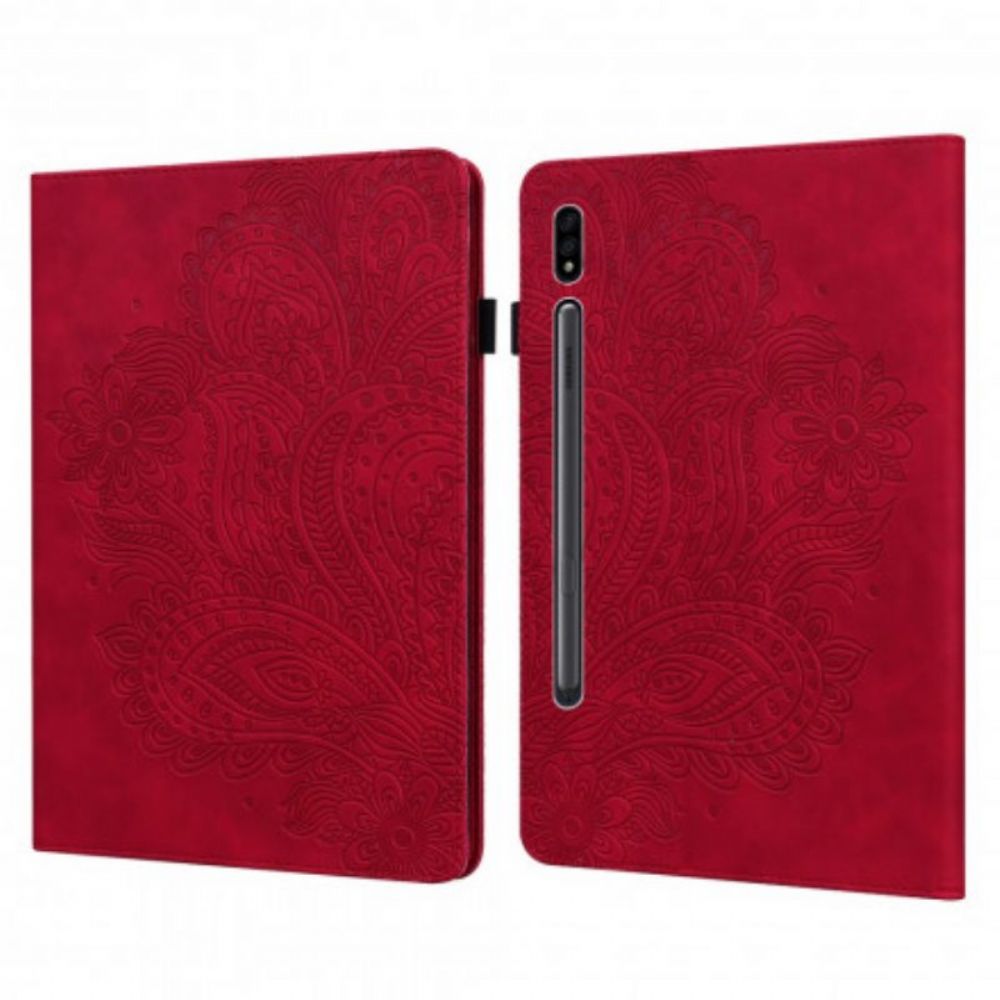 Cover voor Samsung Galaxy Tab S8 / Tab S7 Bloemenprint