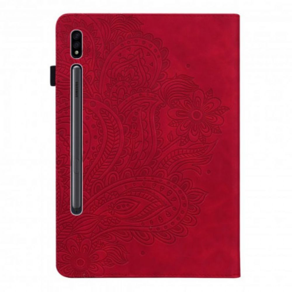 Cover voor Samsung Galaxy Tab S8 / Tab S7 Bloemenprint