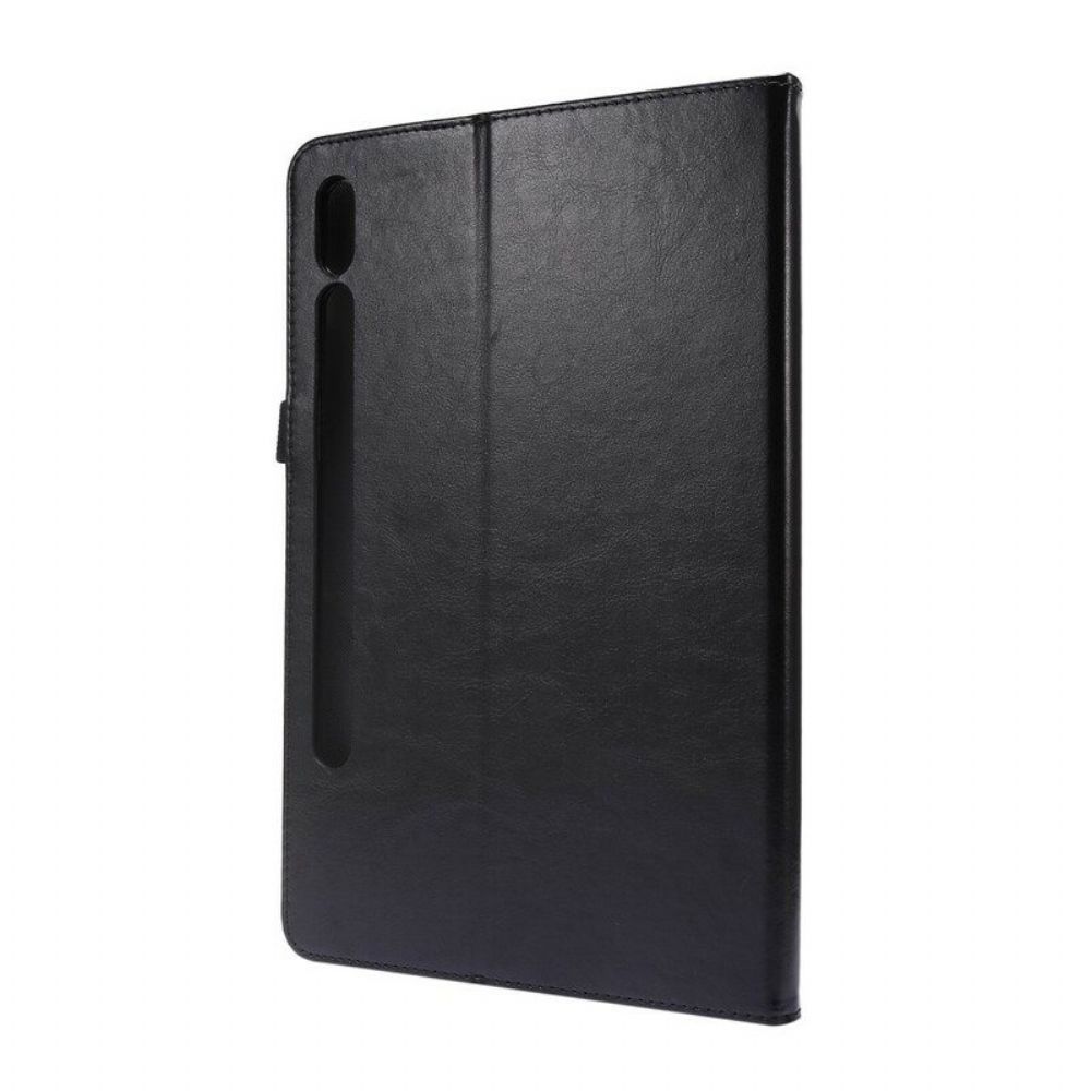 Cover voor Samsung Galaxy Tab S8 / Tab S7 Klassiek Kunstleer