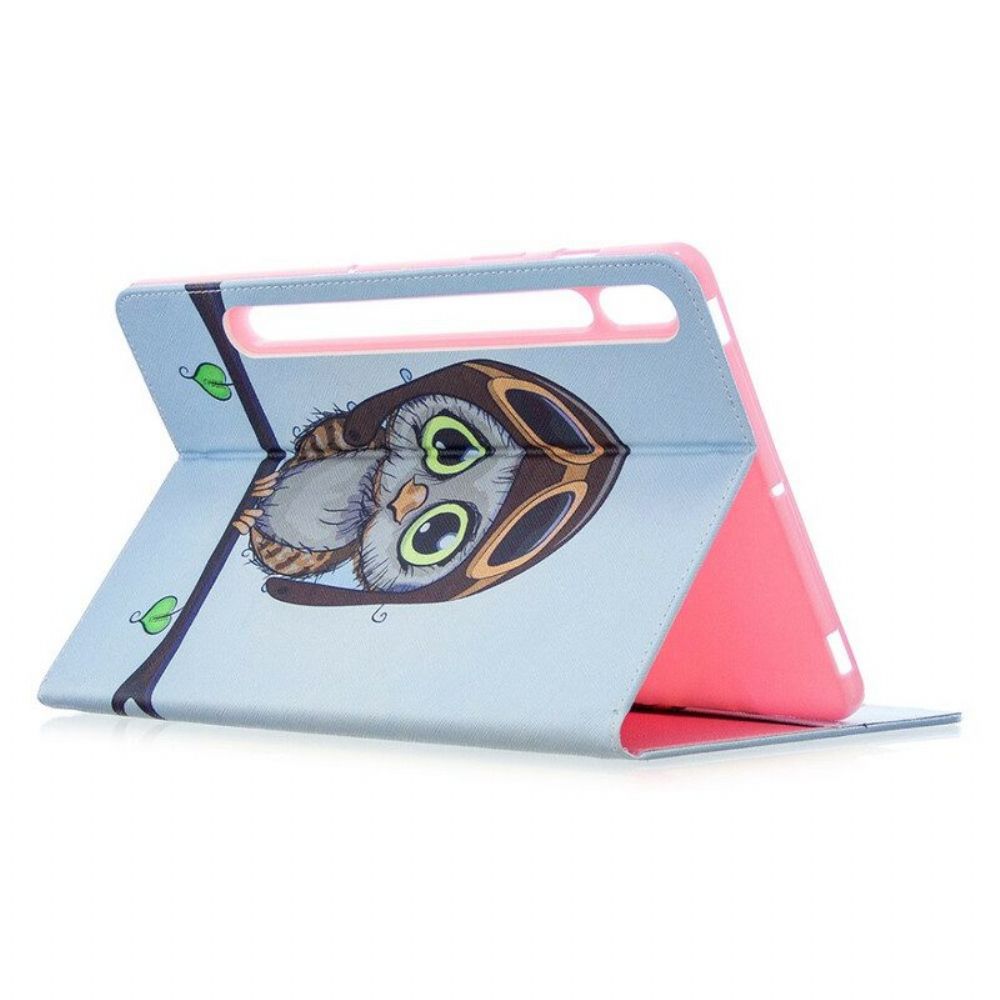 Cover voor Samsung Galaxy Tab S8 / Tab S7 Reizende Uil