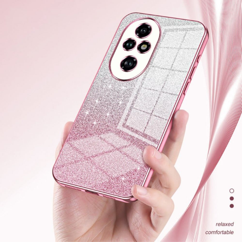 Hoesje Honor 200 Pro Verloopglitter Bescherming Hoesje