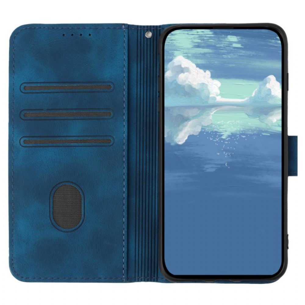 Leren Hoesje Honor 200 Pro Geometrische Lijnen Bescherming Hoesje