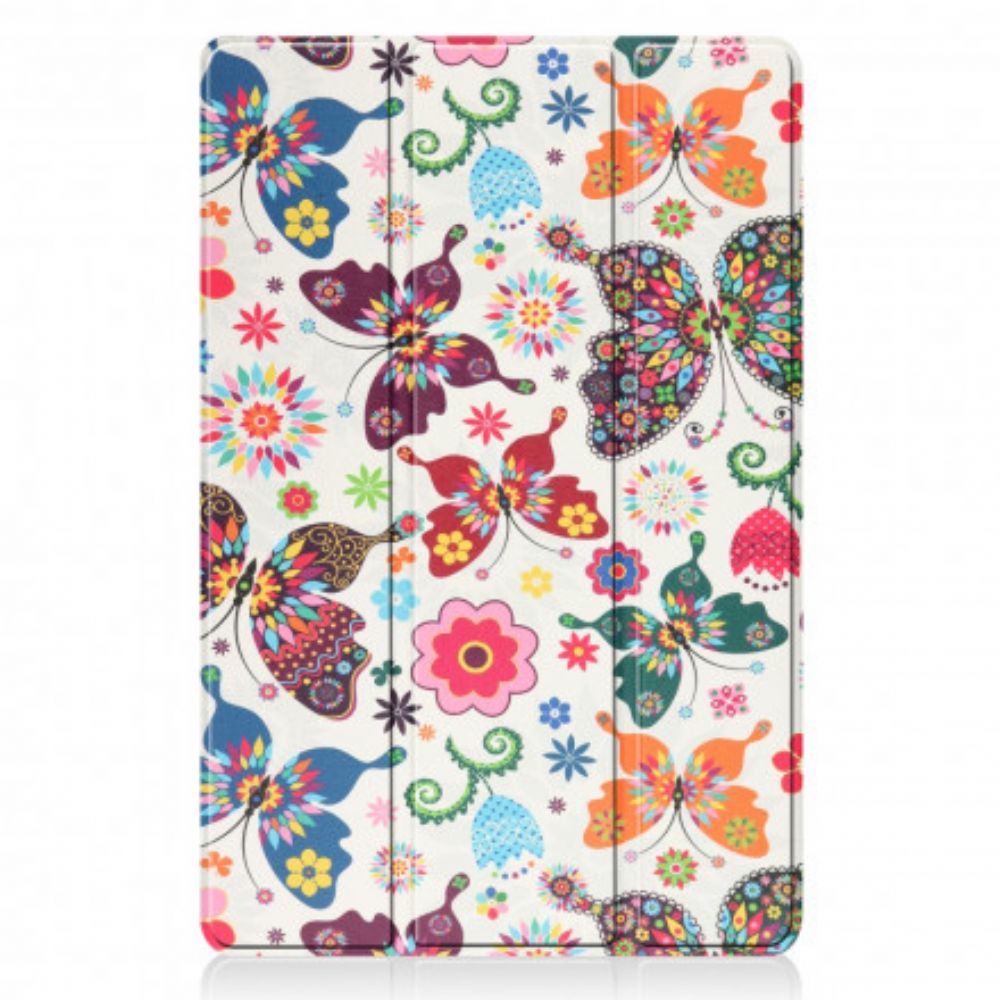 Bescherming Hoesje voor Xiaomi Pad 5 Vintage Bloem Pennenhouder