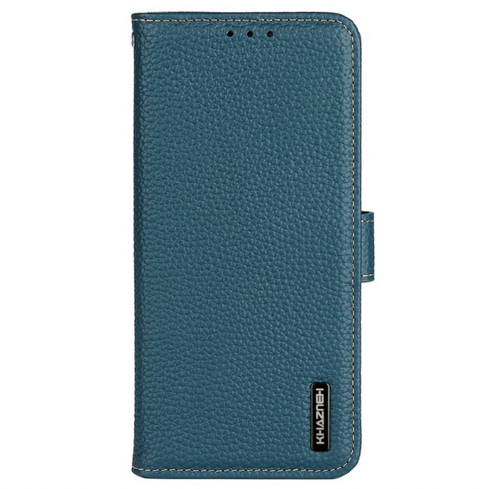 Flip Case voor Samsung Galaxy M33 5G Litchi Khazneh Leer