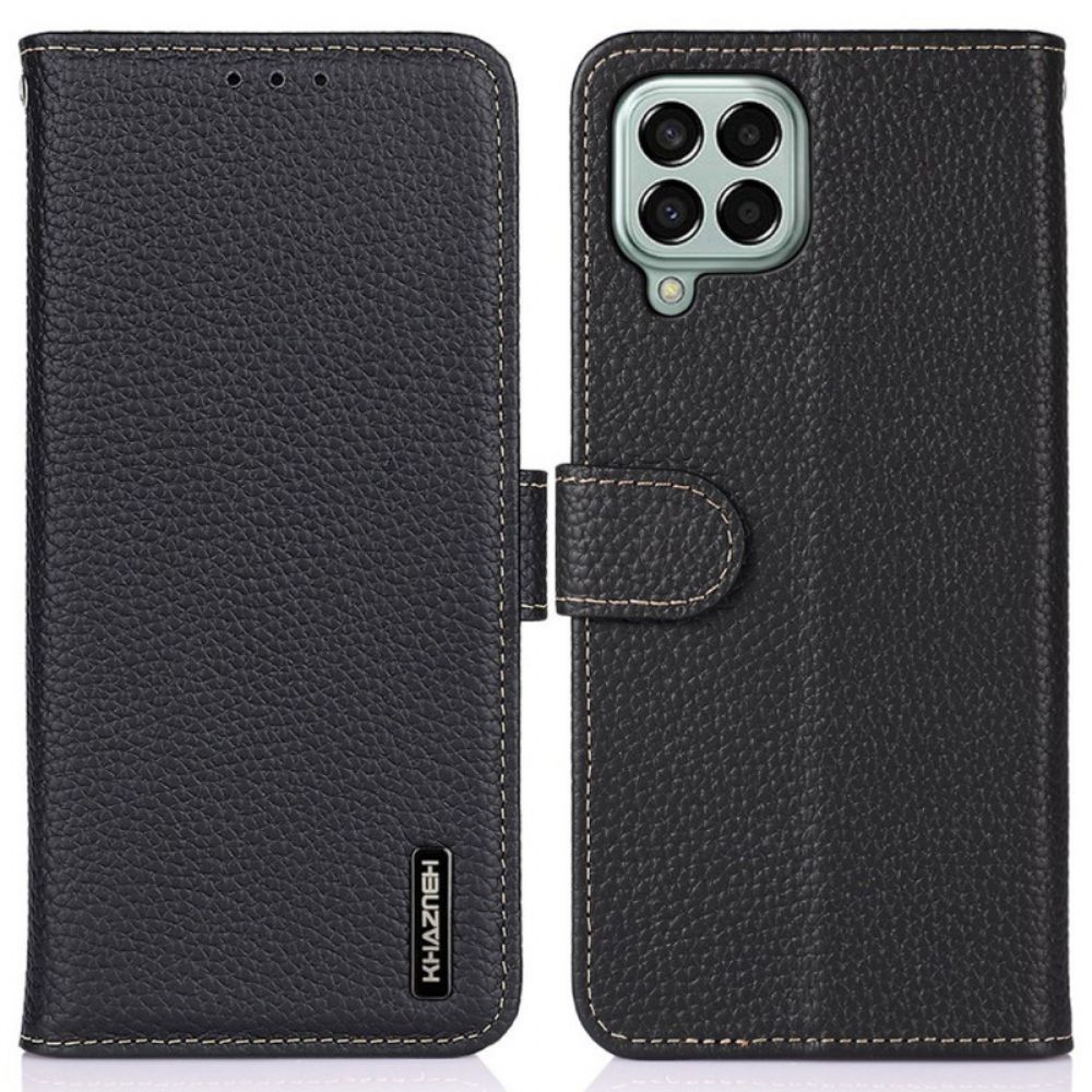 Flip Case voor Samsung Galaxy M33 5G Litchi Khazneh Leer