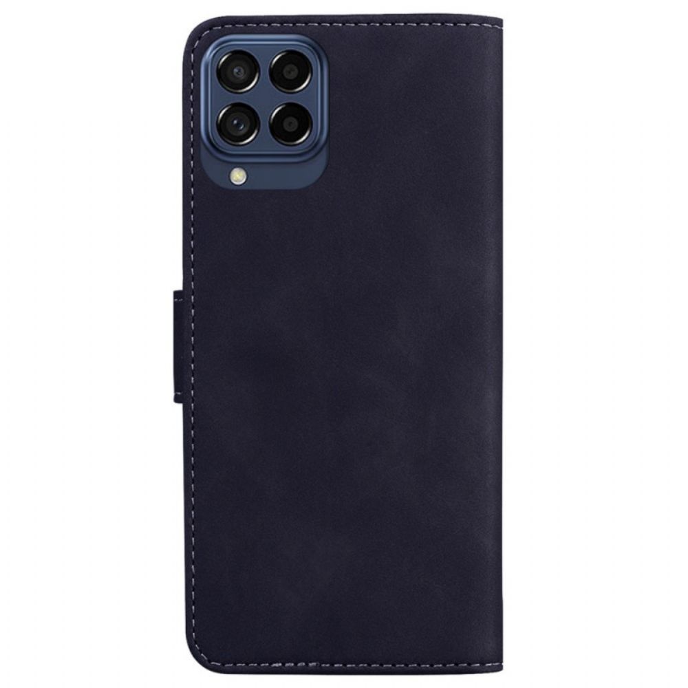 Folio-hoesje voor Samsung Galaxy M33 5G Kunstleer Effen