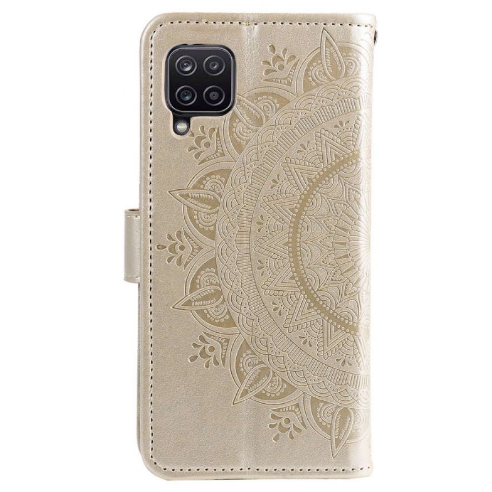 Folio-hoesje voor Samsung Galaxy M33 5G Met Ketting Zonneband Mandala