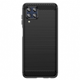 Telefoonhoesje voor Samsung Galaxy M33 5G Geborstelde Koolstofvezel