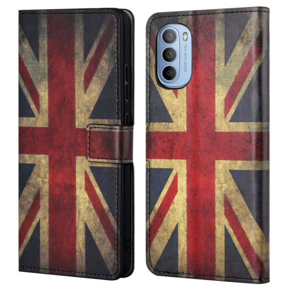 Flip Case voor Moto G31 / Moto G41 Engeland Vlag