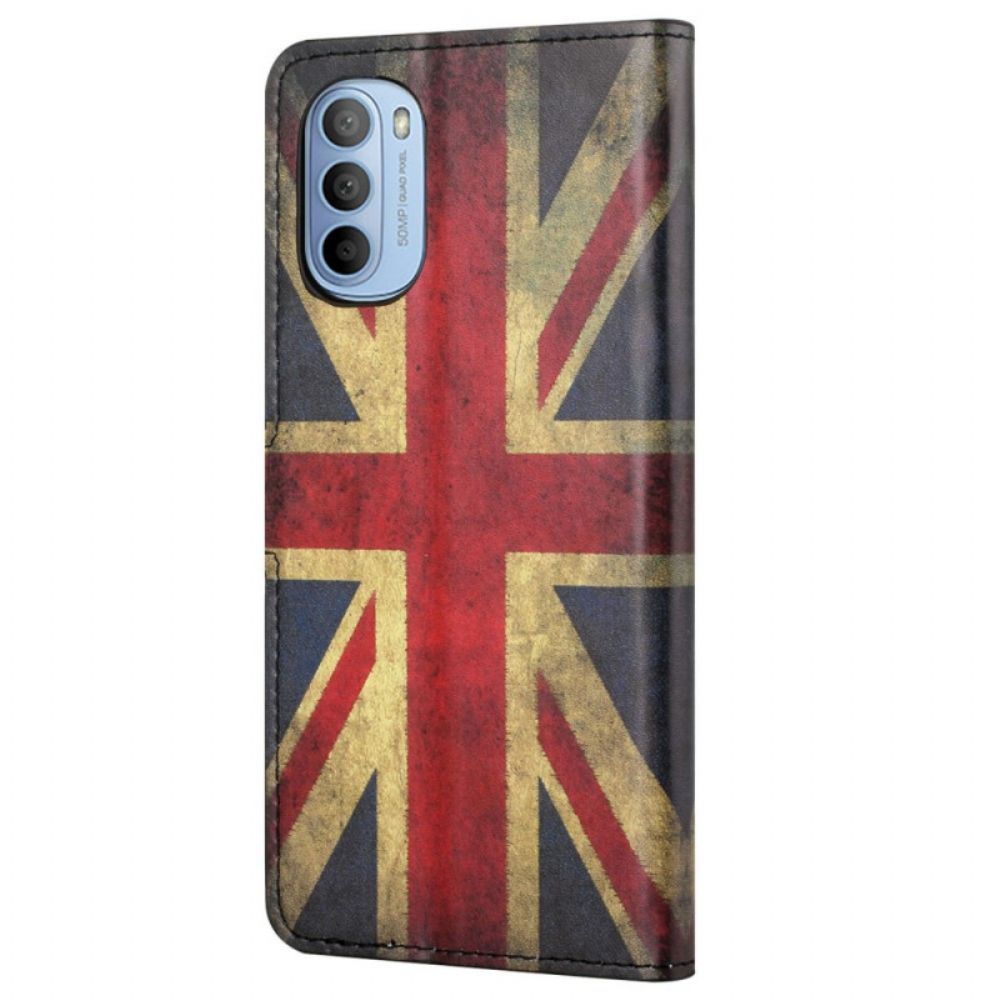 Flip Case voor Moto G31 / Moto G41 Engeland Vlag