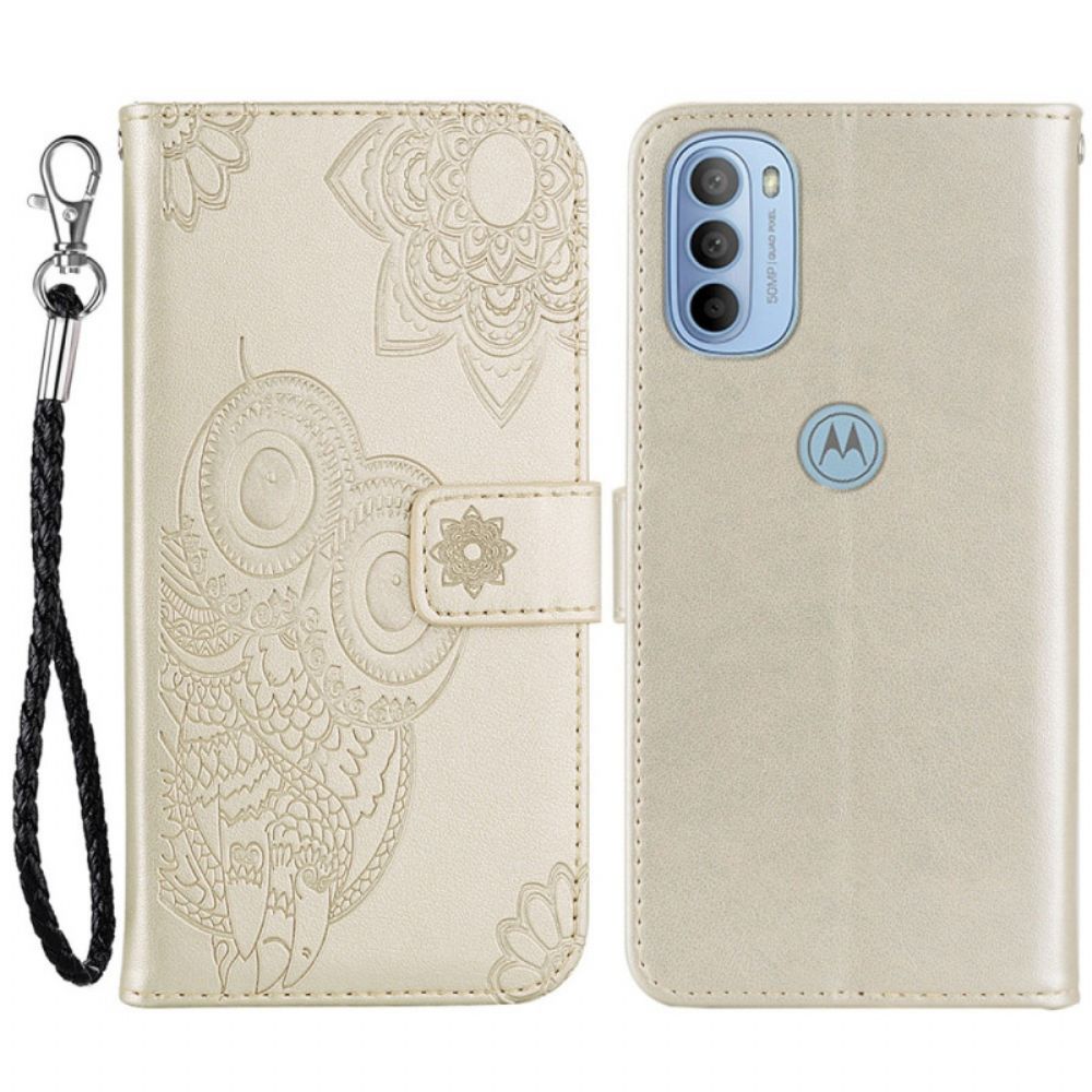 Flip Case voor Moto G31 / Moto G41 Uil Mandala