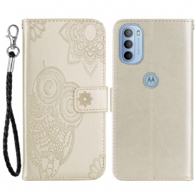 Flip Case voor Moto G31 / Moto G41 Uil Mandala