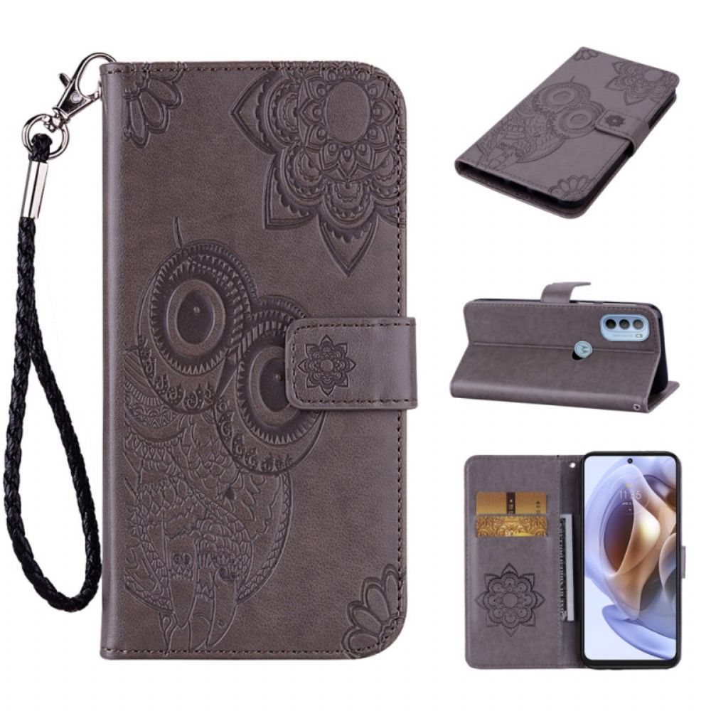 Flip Case voor Moto G31 / Moto G41 Uil Mandala