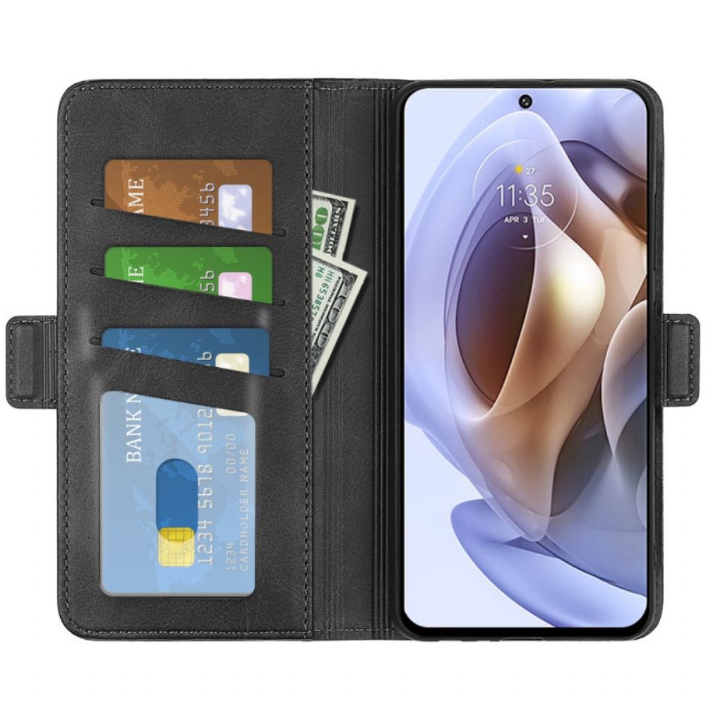 Folio-hoesje voor Moto G31 / Moto G41 Flip Case Dubbele Klep