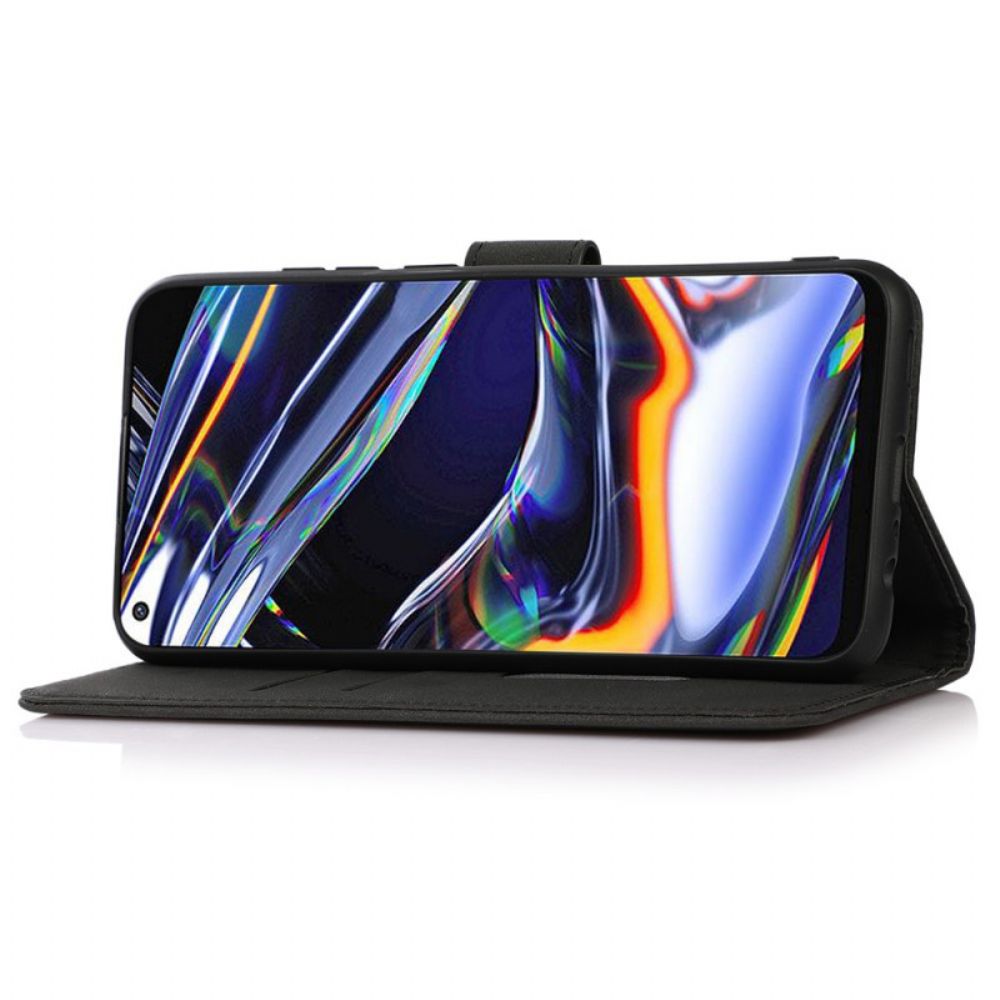 Folio-hoesje voor Moto G31 / Moto G41 Khazneh Mode Leereffect