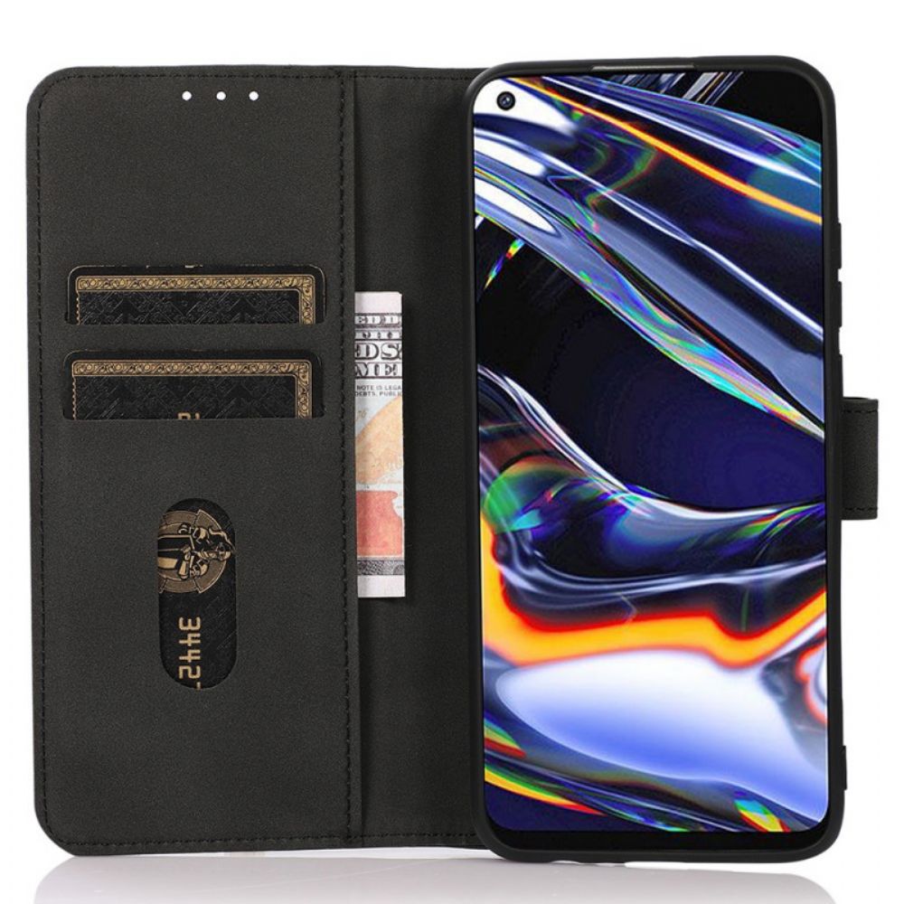 Folio-hoesje voor Moto G31 / Moto G41 Khazneh Mode Leereffect