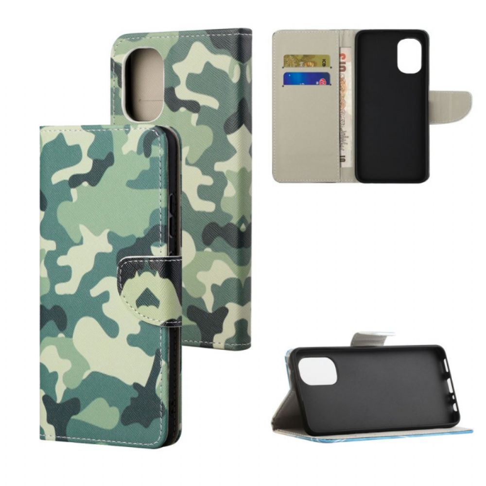 Folio-hoesje voor Moto G31 / Moto G41 Militaire Camouflage