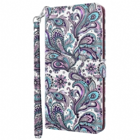 Folio-hoesje voor Moto G31 / Moto G41 Paisley-patroon