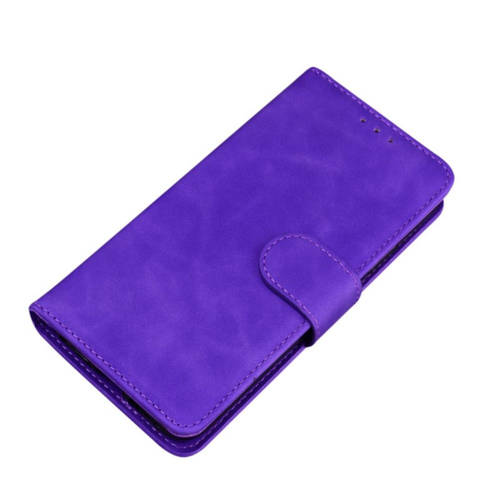 Folio-hoesje voor Moto G31 / Moto G41 Zwart Leereffect