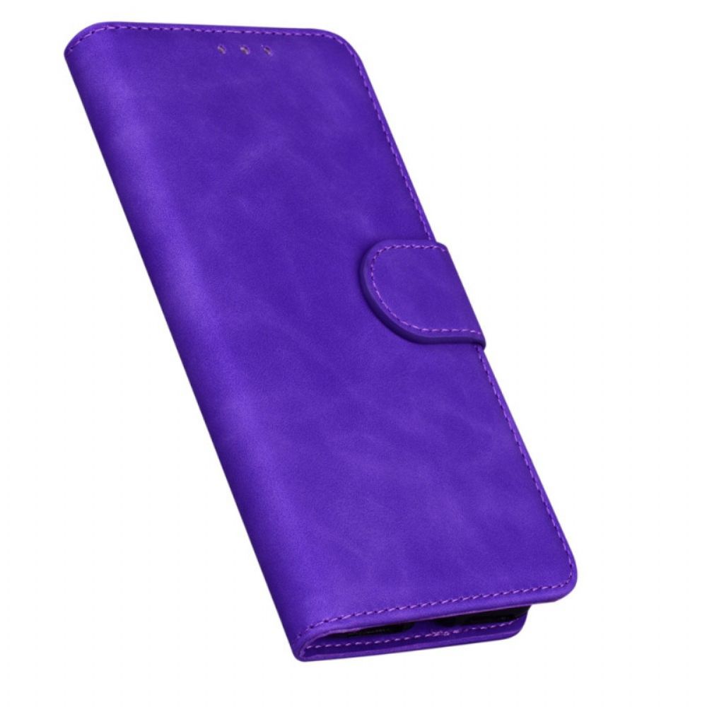 Folio-hoesje voor Moto G31 / Moto G41 Zwart Leereffect