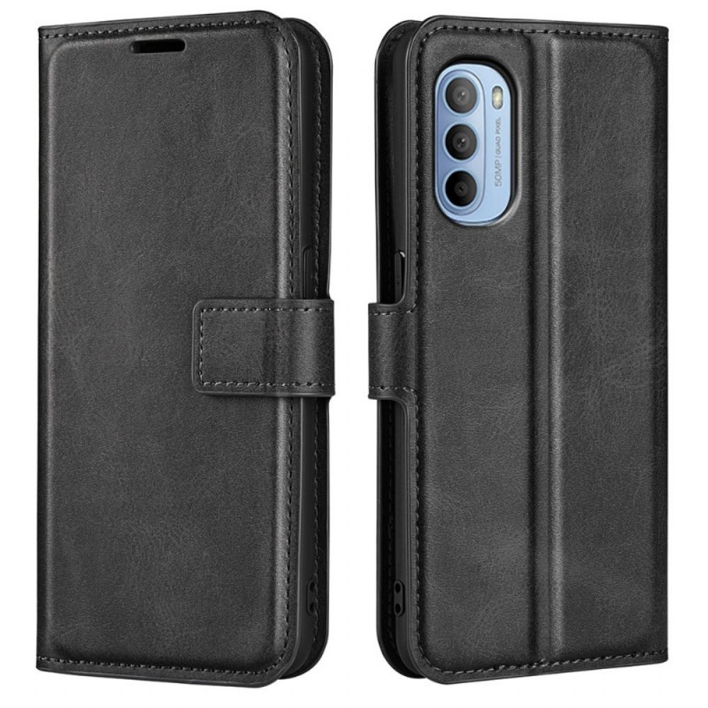 Leren Hoesje voor Moto G31 / Moto G41 Extreem Slank Leereffect